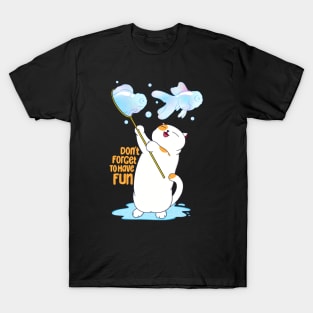 Cat Playing Bubble T-Shirt